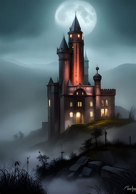 Castle In The Fog Ai Generated Artwork Nightcafe Creator