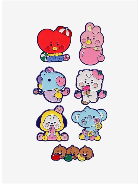 Bt21 Jelly Candy Blind Box Enamel Pin Hot Topic