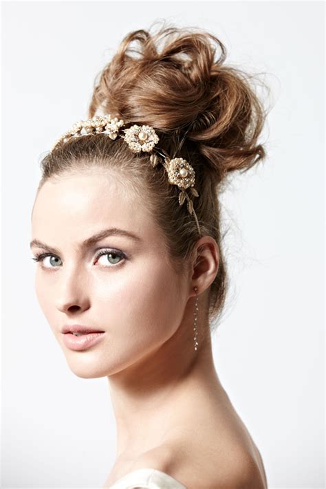 Summer Wedding Hair Inspiration Top Knot High Bun