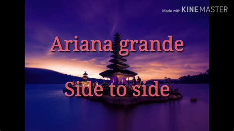 lirik lagu ariana side to side