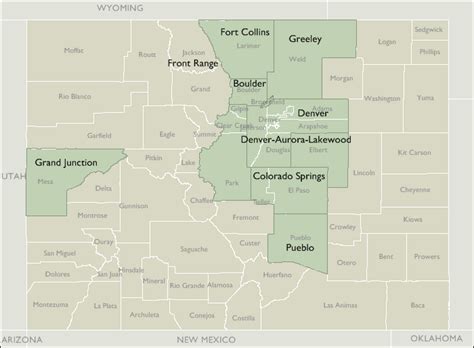 Metro Area 5 Digit Zip Code Maps Of Colorado