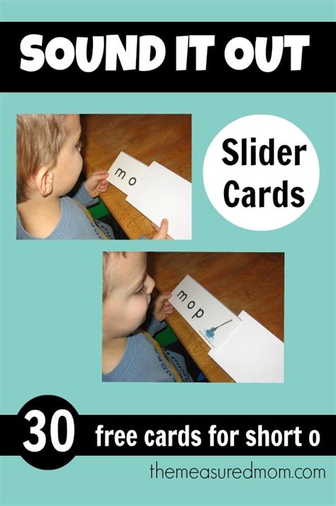 Teach Kids To Sound Out Words With Slider Cards Free The Measured Mom