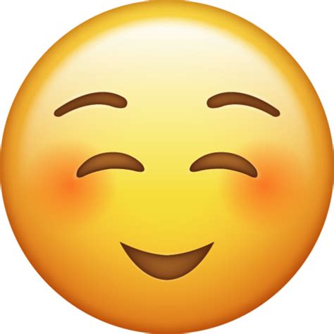 Smiley Face Emoticon Png Emoji Shy And Happy Face Png Image With My