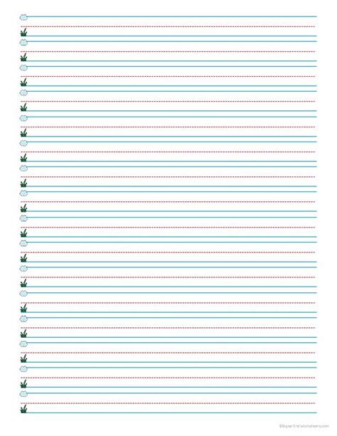 Coloured Lined Writing Paper Handwriting Paper Worksheets Handwriting