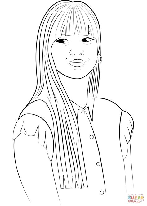 Blackpink Lisa Coloring Page Free Printable Coloring Pages