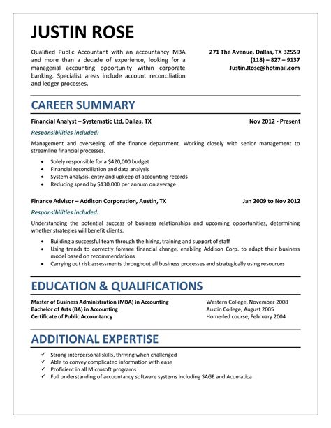 13  senior accountant resume in 2020 | Accountant resume 