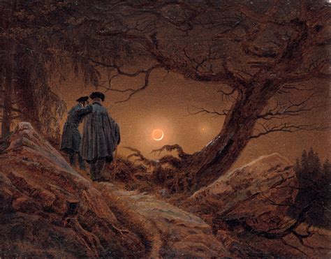 Каспар Давид Фридрих Двое созерцающие луну 1819 1820 Caspar
