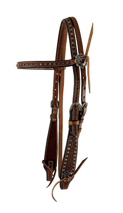 Shiloh Stables And Tack Showman Browband Argentina Medium Oil Cow