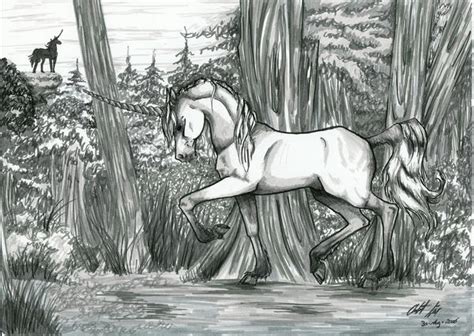 Unicorn I The Forest By Charlottekiil On Deviantart