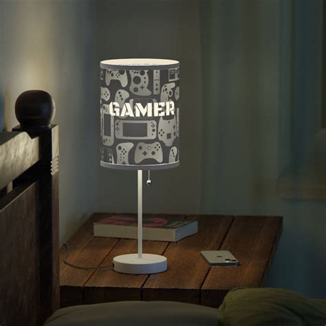 Gamer You Win Gamer Lamp On A Stand Lamp T For Him Gamer Etsy