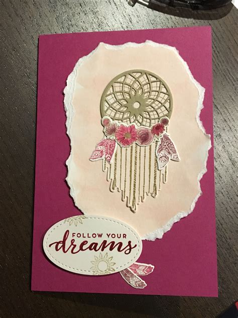 Follow Your Dreams By Julie Mckee Stampin Up Dream Catcher Feather