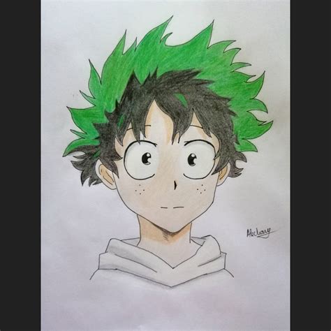 Drawing Deku From My Hero Academia By Ale Chan13 On Deviantart