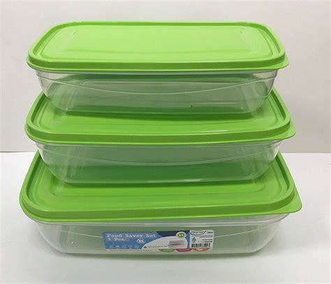 All For You Plastic Food Storage Container Set With Lids Bpa Free Clear