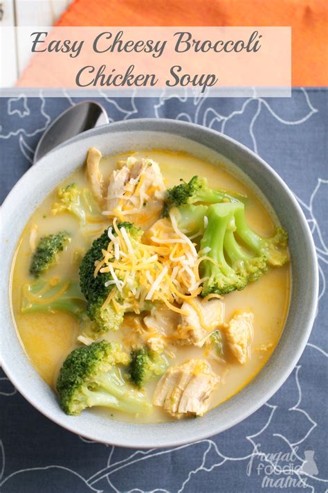 You probably won't need to add salt to these recipes because each can of soup contains about 2/3 teaspoon of salt. Frugal Foodie Mama: Easy Cheesy Broccoli Chicken Soup