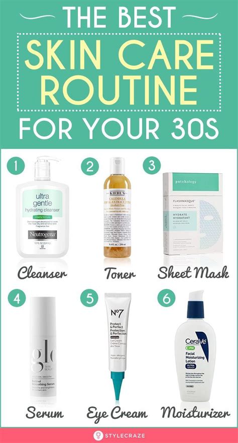 The Best Skin Care Routine For 30s Everybody Needs Cleanser And Toner