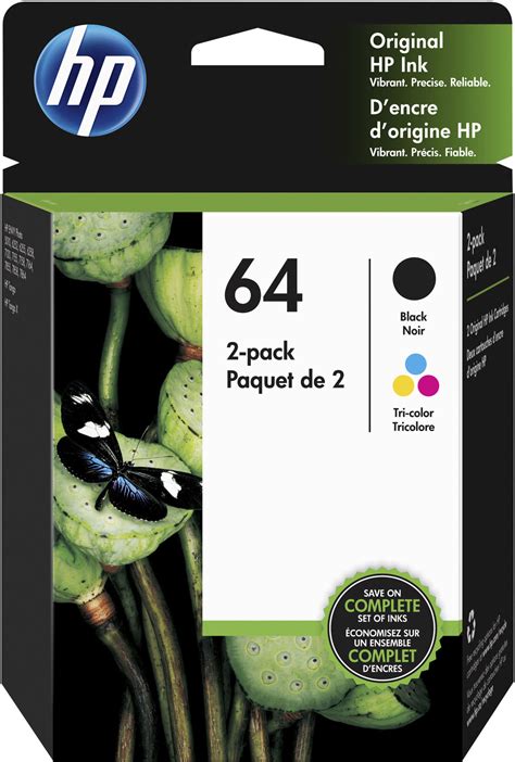 Customer Reviews Hp 64 2 Pack Standard Capacity Ink Cartridges Black