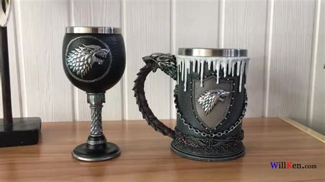 Game Of Throne Mug Got Dragon Mug Beer Tankard Stainless Steel And 3d