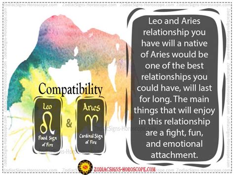 Leo And Aries Compatibility Life Trust And Love Compatibility
