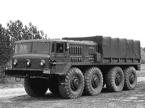 Maz 535a Soviet 8x8 Artillery Tractor For Towing 10 Ton Guns 1957 In