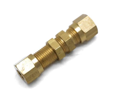 british made 6mm to 6mm equal ended bulkhead brass compression coupling huddersfield gas