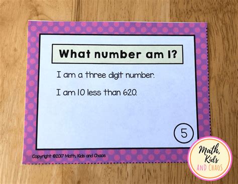 Place Value Riddles For 2 And 3 Digit Numbers Math Kids And Chaos