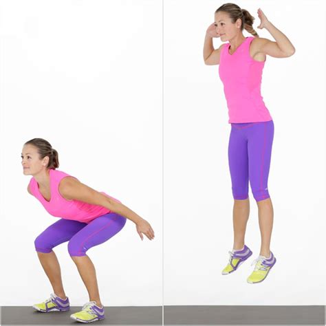 Jump Squat Bodyweight Workout For Abs Popsugar Fitness Photo 5