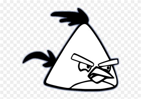 Angry Birds Black And White Angry Bird Characters Png Transparent