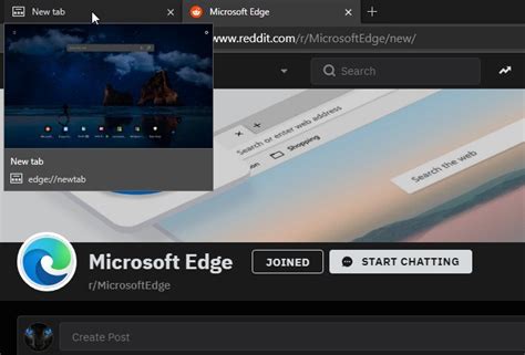 Microsoft Edge Browser To Get Tab Preview Feature