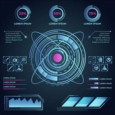 Free Futuristic Technology Infographic Pack Free Vector Nohatcc