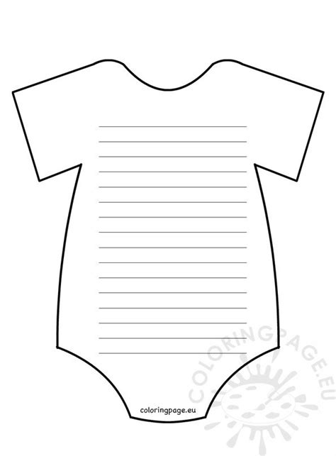 Baby Onesie Coloring Page