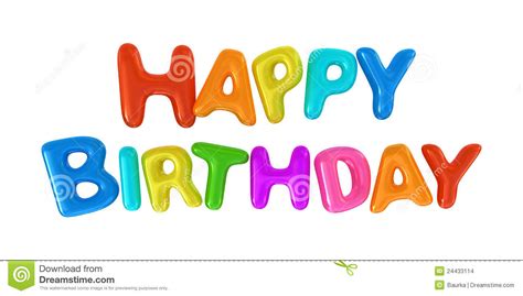 Happy Birthday Sign Stock Images Image 24433114