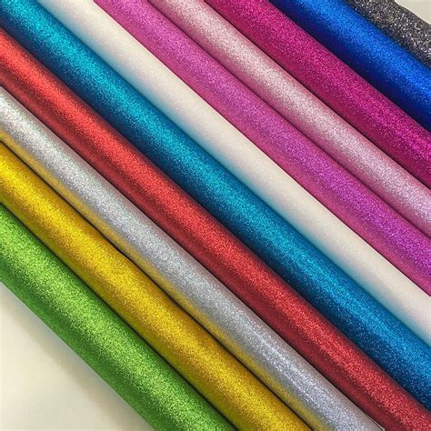 Fine Glitter Vinyl Fabric Sparkle Leather Holographic Iridescent Crafts