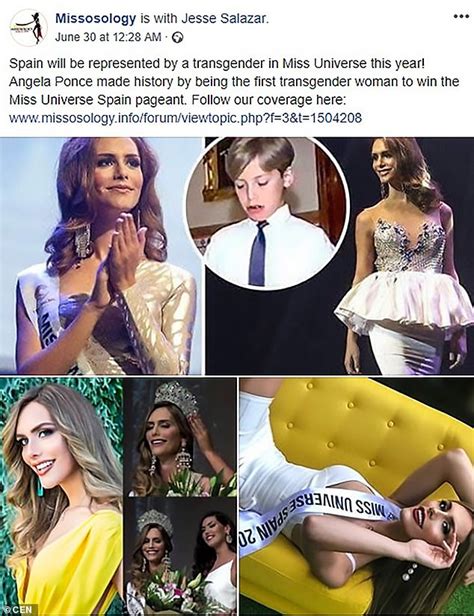 Spanish Beauty Queen Set To Become The First Transgender Miss Universe Contestant Daily Mail