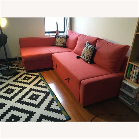 Ikea Orange Sleeper Sofa Sectional With Storage Aptdeco