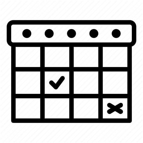 High School Schedule Calendar Education Icon Download On Iconfinder