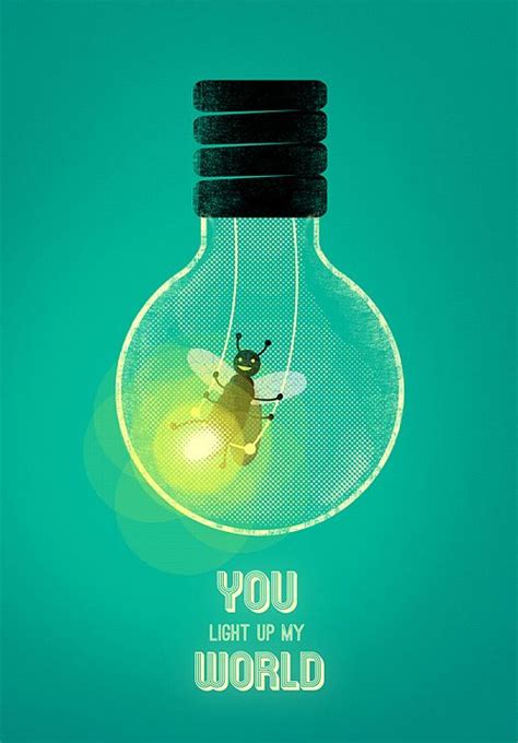 You Light Up My World Illustration Simple Illustration Quotes