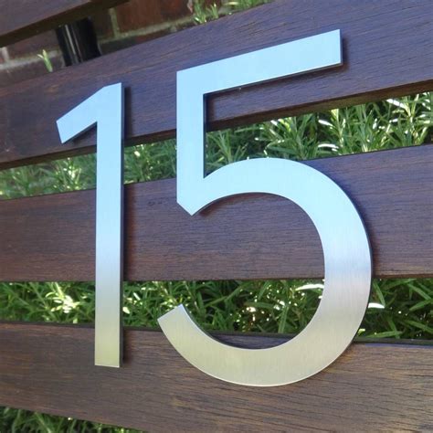 Marine Grade Stainless Steel House Numbers By Housebling Modern House