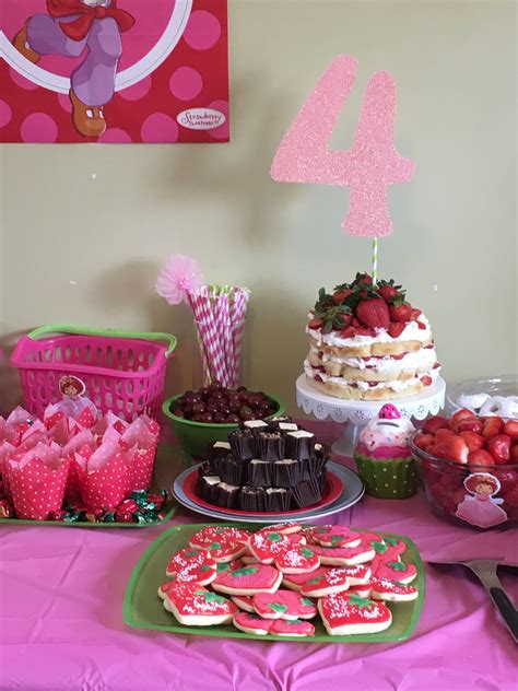 Strawberry Shortcake Theme Party Foods Party Food Themes Birthday