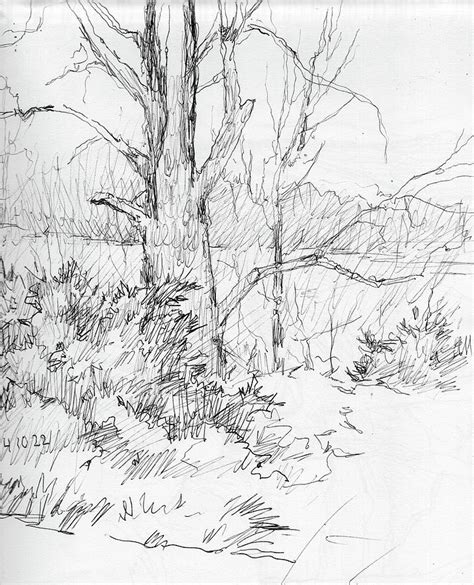 Sketchbook Wilson Creek Overlook 105x9 04 10 22 Drawing By Stephen