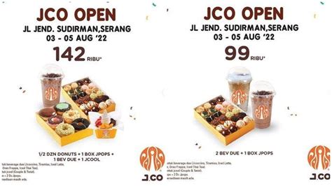 Promo Jco Hari Ini Kamis 4 Agustus 2022 1 Box Jpops Dan 2 Minum Hanya