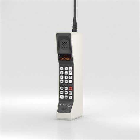 Motorola Dynatac 8000x 3d Model Turbosquid 1331341