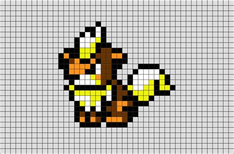 Visit for more grids just like this! Pokemon Growlithe Pixel Art - BRIK