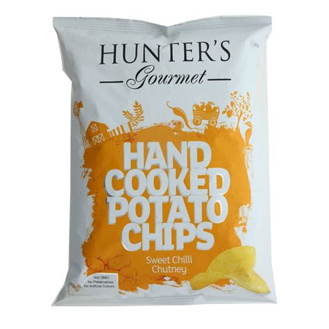 Buy Hunters Gourmet Hand Cooked Potato Chips 125g Online Shop Food