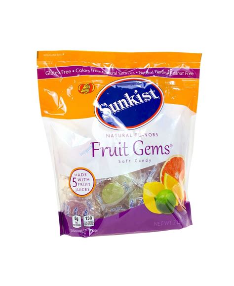 Sunkist Wrapped Fruit Gems Soft Candy 2 Lbs Artofit