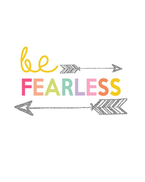 Be Fearless Printable Day 13 Kids Prints Series The Girl Creative