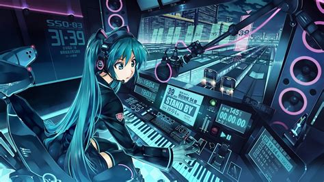 Hatsune Miku Girl Anime Music Dj Wallpaper 2k Hd Id4171