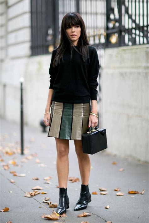 Street Styleinspired Ways To Wear A Mini Skirt This Fall Paris