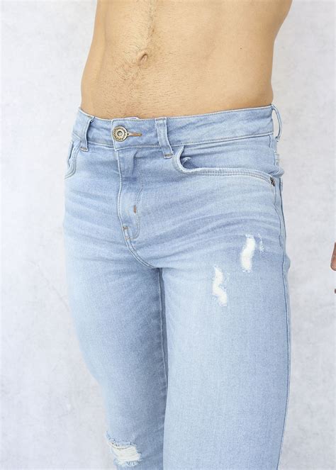Calça Jeans Masculina Super Skinny Destroyed Blogger Kanto RG A Sua