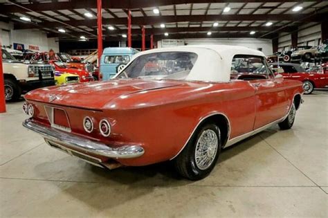 1964 Chevrolet Corvair Monza Spyder 72188 Miles Red Convertible