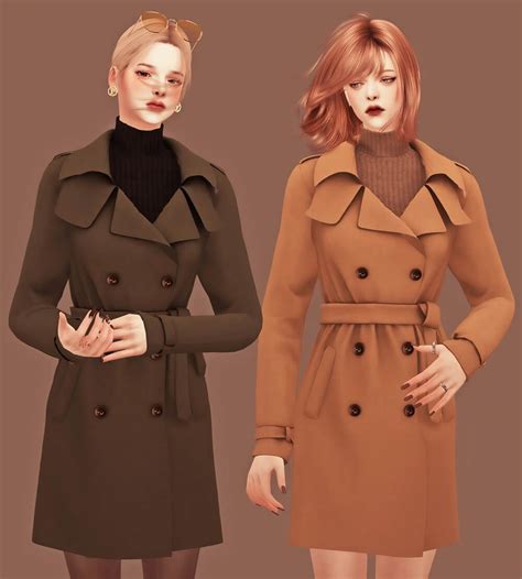 Sims 4 Trench Coat Best Sims Mods